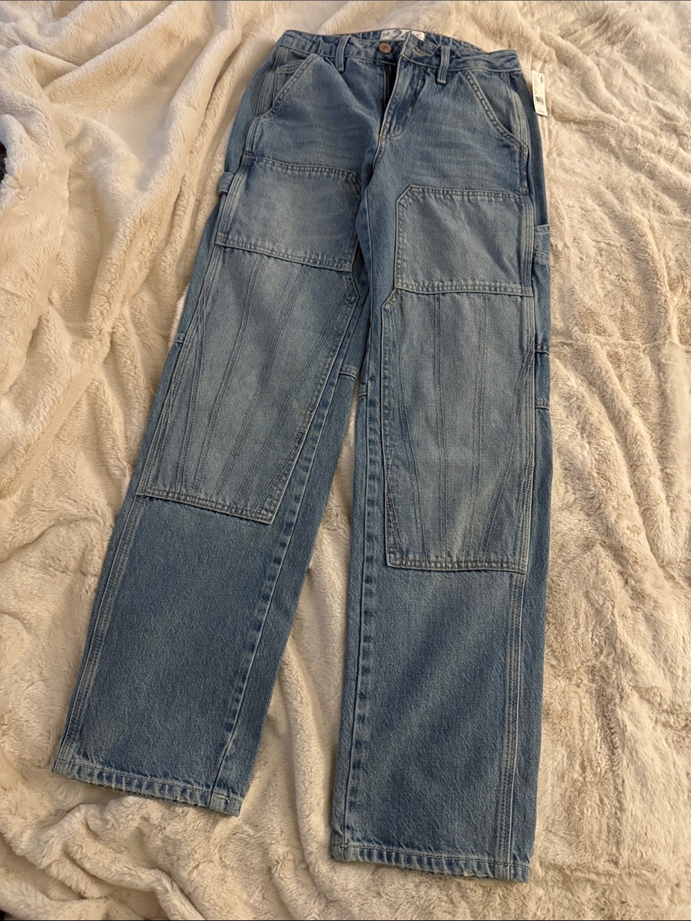 NWT Free People Patch Carpenter Jeans